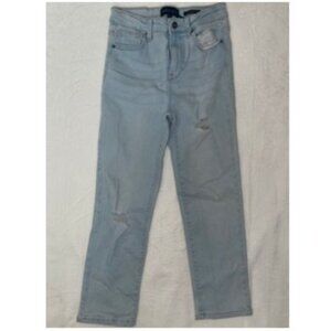 Kendall & Kyle Jeans Women 26x23 Size 5/27 Light Blue Denim High Rise Straight